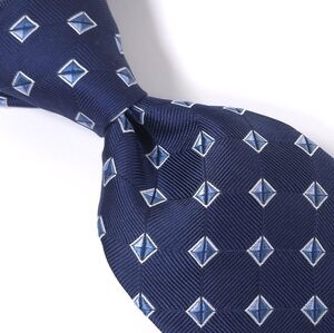 JOS A BANK RESERVE Men's Paisley 100% Silk Tie, Yellow & Blue, Made In Italy.